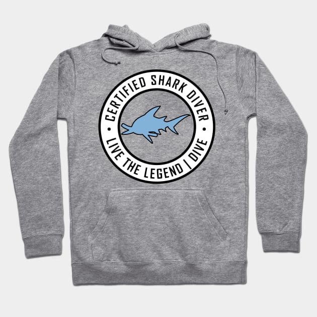 Certified Shark Diver Hoodie by TCP